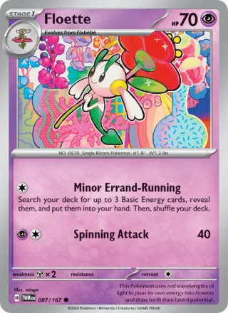 Floette #087 · Twilight Masquerade Pokémon card