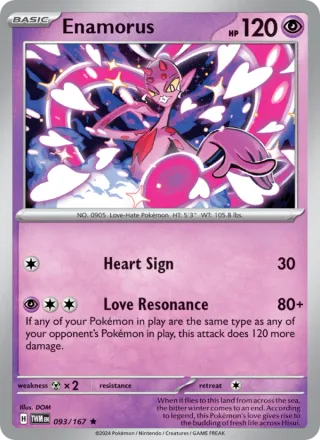 Enamorus #093 · Twilight Masquerade Pokémon card