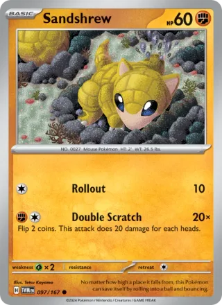 Sandshrew #097 · Twilight Masquerade Pokémon card