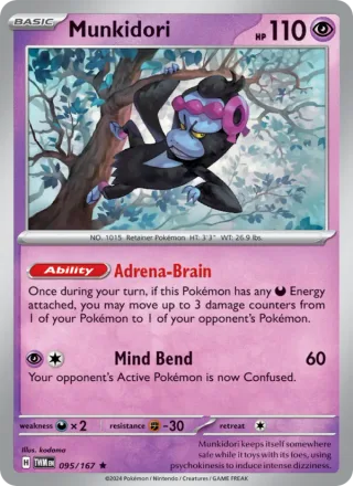 Munkidori #095 · Twilight Masquerade Pokémon card