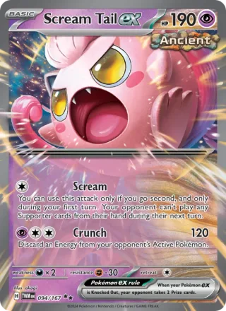 Scream Tail ex #094 · Twilight Masquerade Pokémon card