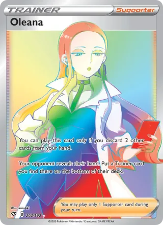 Oleana #202 · Rebel Clash Pokémon card