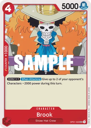 Brook #OP01-022 · Romance Dawn One Piece card