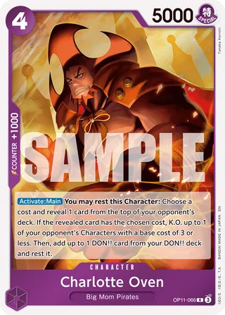 Charlotte Oven #OP11-066 · A Fist of Divine Speed One Piece card