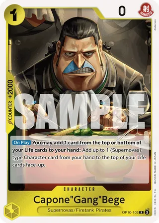 Capone"Gang"Bege #OP10-103 · Royal Blood One Piece card
