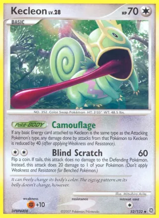 Kecleon #52 · Secret Wonders Pokémon card