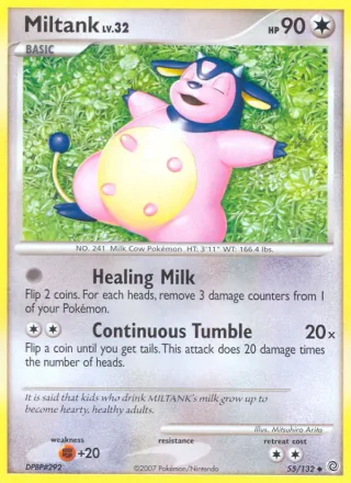 Miltank #55 · Secret Wonders Pokémon card