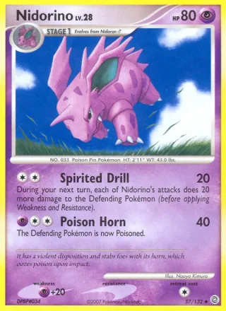 Nidorino #57 · Secret Wonders Pokémon card
