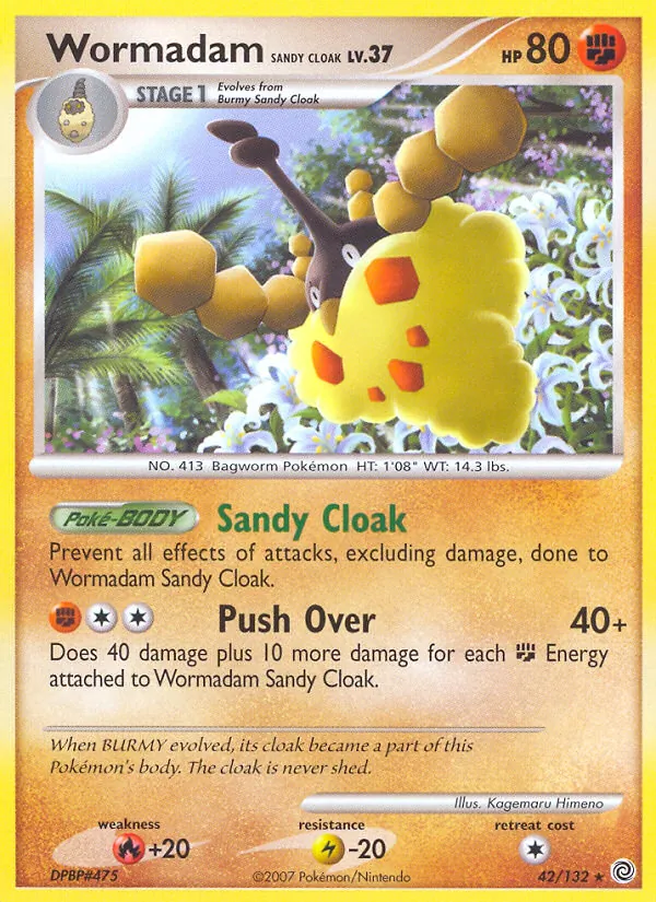 Wormadam Sandy Cloak full card art