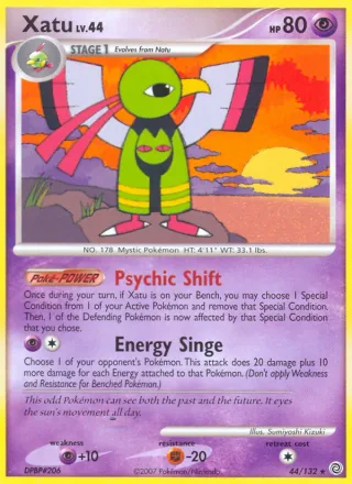 Xatu #44 · Secret Wonders Pokémon card