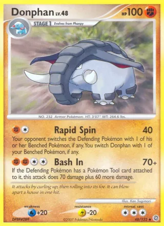 Donphan #48 · Secret Wonders Pokémon card