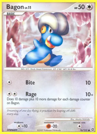 Bagon #76 · Secret Wonders Pokémon card