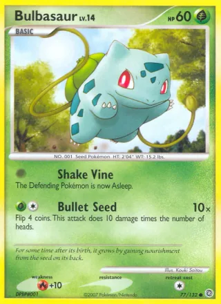 Bulbasaur #77 · Secret Wonders Pokémon card