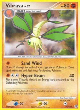 Vibrava #74 · Secret Wonders Pokémon card