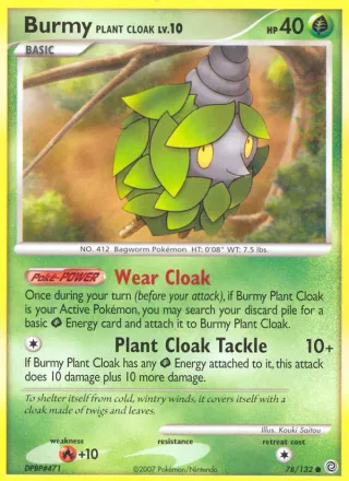 Burmy Plant Cloak #78 · Secret Wonders Pokémon card