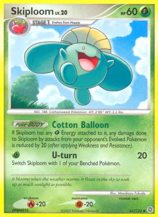 Skiploom #65 · Secret Wonders Pokémon card