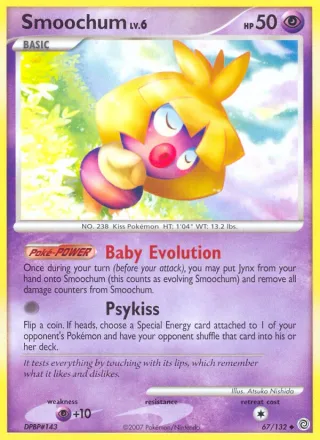Smoochum #67 · Secret Wonders Pokémon card