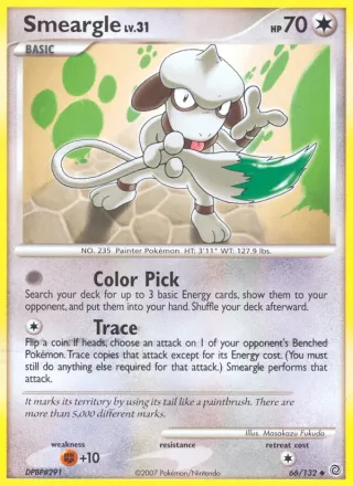 Smeargle #66 · Secret Wonders Pokémon card