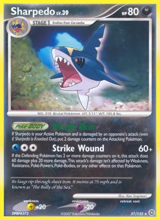 Sharpedo #37 · Secret Wonders Pokémon card