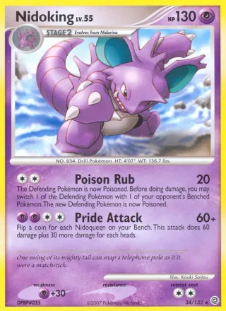 Nidoking #34 · Secret Wonders Pokémon card