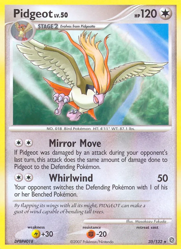 Pidgeot full card art