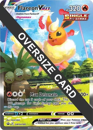 Flareon VMAX - SWSH180 #SWSH180 · Jumbo cards Pokémon card