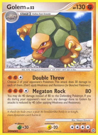 Golem #29 · Secret Wonders Pokémon card