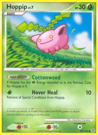 Hoppip #90 · Secret Wonders Pokémon card