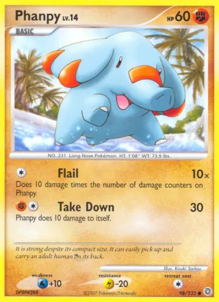 Phanpy #98 · Secret Wonders Pokémon card
