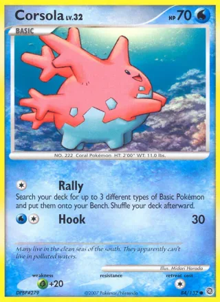 Corsola #84 · Secret Wonders Pokémon card