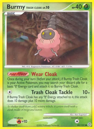 Burmy Trash Cloak #80 · Secret Wonders Pokémon card