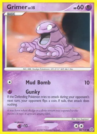 Grimer #88 · Secret Wonders Pokémon card