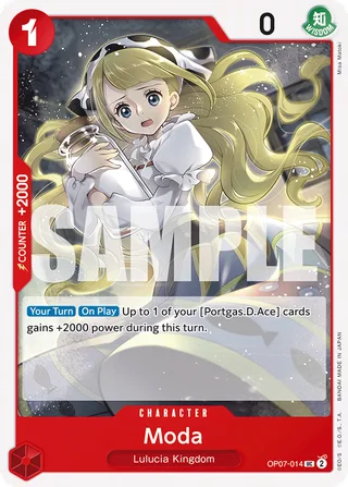Moda #OP07-014 · 500 Years in the Future Pre-Release Cards One Piece card
