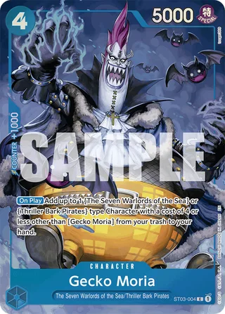 Gecko Moria (Seven Warlords of the Sea Binder Set) #ST03-004-seven-warlords-of-the-sea-binder-set · One Piece Promotion Cards One Piece card