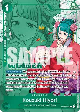 Kouzuki Hiyori (Winner Pack 2026 Vol. 1) #OP12-028-winner-pack-2026-vol-1 · One Piece Promotion Cards One Piece card