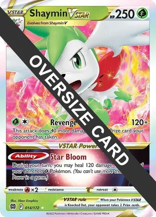 Shaymin VSTAR #014 · Jumbo cards Pokémon card