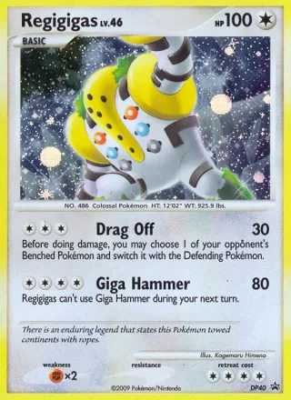 Regigigas #DP40 · DP Black Star Promos Pokémon card