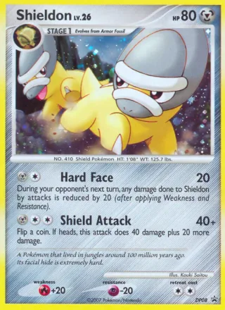 Shieldon #DP08 · DP Black Star Promos Pokémon card