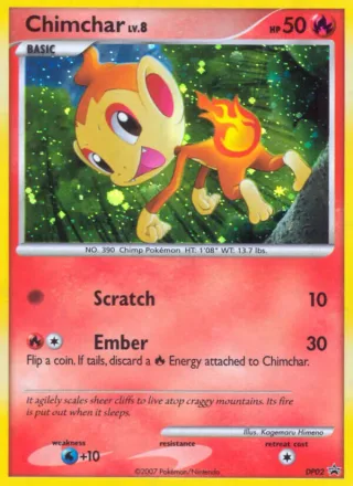Chimchar #DP02 · DP Black Star Promos Pokémon card