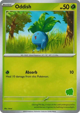 Oddish #3 · My First Battle Pokémon card