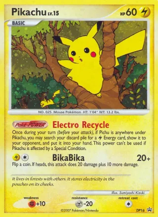 Pikachu #DP16 · DP Black Star Promos Pokémon card