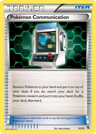 Pokémon Communication #18 · BW trainer Kit (Zoroark) Pokémon card