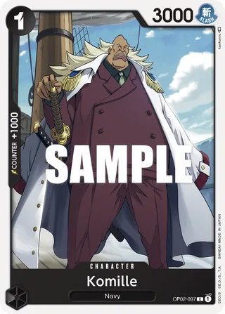 Komille #OP02-097 · Paramount War Pre-Release Cards One Piece card