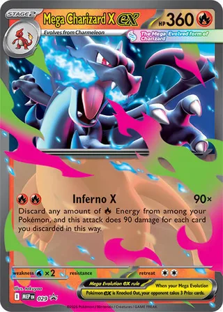 Mega Charizard X ex #029 · MEP Black Star Promos Pokémon card