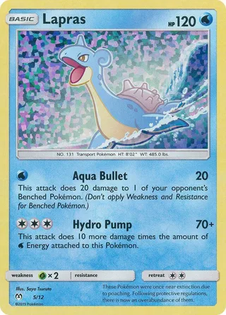 Lapras #5 · McDonald's Collection 2019 Pokémon card