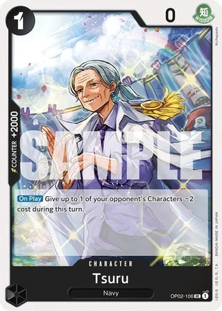 Tsuru (Reprint) #OP02-106-reprint · Premium Booster -The Best- One Piece card