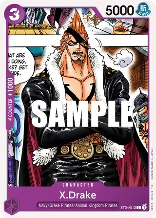X.Drake #ST04-013 · ST-04: Starter Deck 4 Animal Kingdom Pirates One Piece card