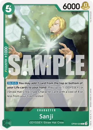 Sanji #OP09-028 · Emperors in the New World One Piece card