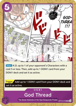 God Thread #OP10-079 · Royal Blood One Piece card