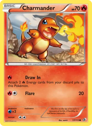 Charmander #17 · Legendary Treasures Pokémon card